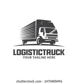 Logistic Truck Logo Design Template Inspiration Stock Vector (Royalty ...