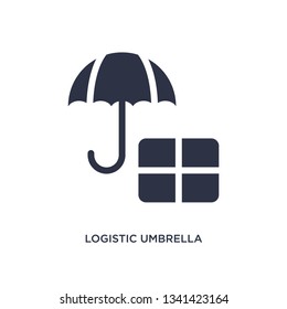 logistic umbrella isolated icon. Simple element illustration from delivery and logistics concept. logistic umbrella editable logo symbol design on white background. Can be use for web and mobile.