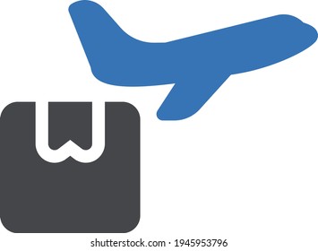 logistic vector glyph color icon