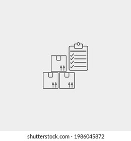 Logistic vector icon illustration sign