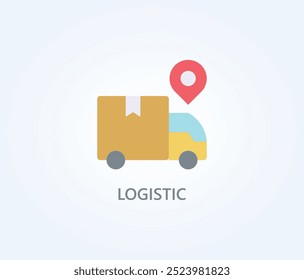 Ilustração Logística De Símbolos De Vetor, Ícone Ou Sinal De Logotipo