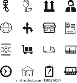 logistic vector icon set such as: clipboard, supermarket, finance, center, two, set, sphere, gasoline, truck, decoration, second, top, telephone, arrow, summer, oil, fast, glass, headset, window