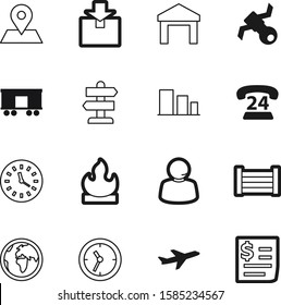 logistic vector icon set such as: transmission, connection, airline, plane, color, warehouse, energy, money, sorting, directional, signpost, rail, house, fly, pin, bank, texture, choice, train