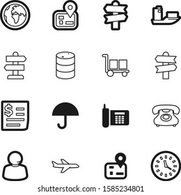 logistic vector icon set such as: contact, time, protection, petrol, gas, tank, airplane, petroleum, modern, timer, umbrella, pay, internet, commercial, package, center, document, cardboard, bill