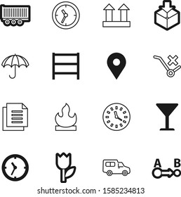 logistic vector icon set such as: beautiful, natural, side, supermarket, warning, wine, no, weather, modern, do, cardboard, route, trip, use, summer, success, position, drop, profile, logo