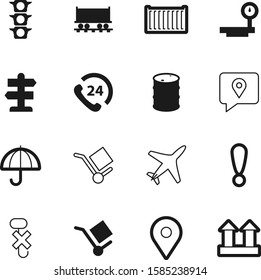 logistic vector icon set such as: service, contact, alert, growth, set, regulation, holding, exclamation, warehouse, fuel, success, error, car, dock, smartphone, scale, 3d, stop, traffic, pollution