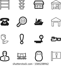 logistic vector icon set such as: train, health, sketch, heavy, smart, open, semaphore, find, restaurant, head, logistics, retro, communication, magnifying, stop, car, person, cell, item, shelving