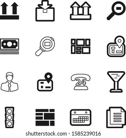 logistic vector icon set such as: beverage, warning, loan, open, 247, account, currency, elegance, celebration, trendy, help, semaphore, assistance, message, hour, drink, crossroads, client, person