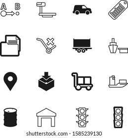 logistic vector icon set such as: market, energy, deliver, profile, message, petrol, automobile, gas, petroleum, wheel, silhouette, freight, paper, up, caution, pictogram, parcel, oil, storage