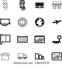 logistic vector icon set such as: city, goods, facade, lorry, view, moving, profile, education, logistics, grocery, beware, market, retail, planet, restaurant, network, top, sale, window, office