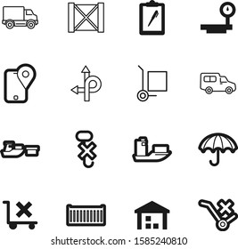 logistic vector icon set such as: warning, simple, phone, route, moving, label, brown, travel, rain, 3d, style, communication, message, gps, right, office, send, marker, accessory, road, stock