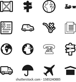 logistic vector icon set such as: cash, assistance, meteorology, port, support, protection, cardboard, ocean, side, speed, wood, crate, retro, architecture, help, care, autumn, texture, 247, export