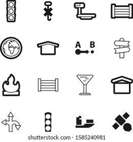 logistic vector icon set such as: location, space, pointer, empty, power, pack, scales, communication, two, guidepost, old, global, right, sphere, telephony, logistics, left, boat, hooks, arrows
