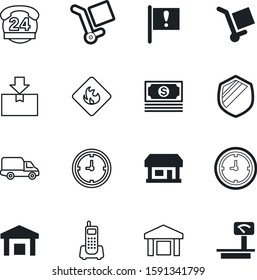 logistic vector icon set such as: packaging, tax, alarm, city, development, flags, liquid, scale, deliver, merchandise, payment, pictogram, store, shadow, front, privacy, internet, auto, bright