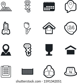logistic vector icon set such as: tracking, abstract, global, delivering, flower, spring, company, kilo, businessman, task, lifting, handle, information, tulips, assistance, target, ip, iron