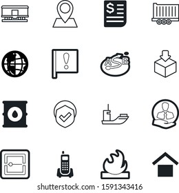logistic vector icon set such as: pin, mobile, way, financial, home, interface, unit, manager, shadow, finance, contact, retain, oil, firewall, marker, man, load, tax, lorry, target, gradient