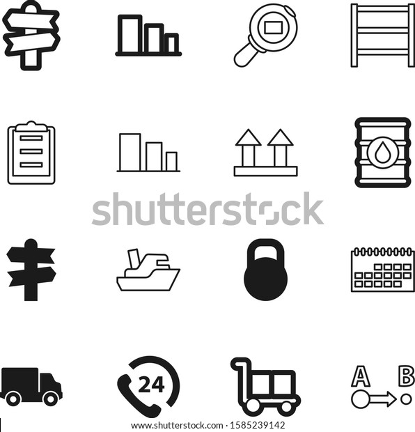 logistic vector icon set such as: check,\
telephone, cart, order, ship, marine, kilogram, calendar, project,\
month, management, location, ocean, motion, fuel, cardboard,\
moving, help, art, pin,\
weight