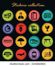 Logistic vector icons for user interface design