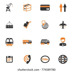 Logistic vector icons for user interface design