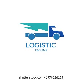 logistic vector logo template design