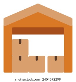 Logistic wirehouse object vector illustration