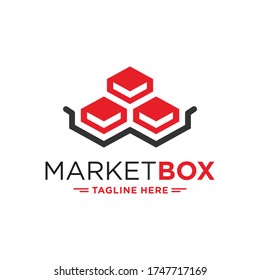 logistical package box logo design