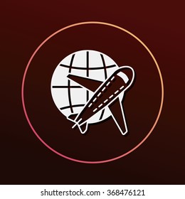 logistics airplane icon
