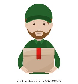 Logistics Assistant with sealed package