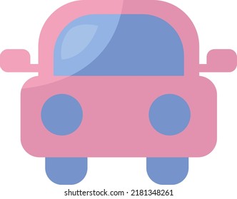 Logistics car, illustration, vector on a white background.