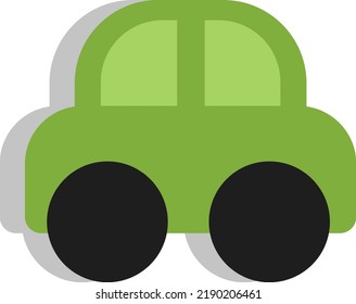 Vehículo logístico, ilustración, vector sobre fondo blanco.