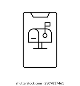 Logistics card payment  Outline Vector Icon that can easily edit or modify

