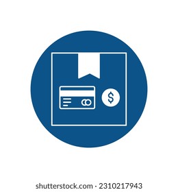 Logistics card payment  Vector Icon with trendy background colors that can easily edit or modify


