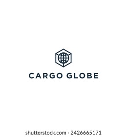 Logistics Cargo Global Logo design vector illustration	