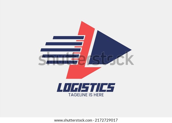 LOGISTICS company \
business logo\
template.