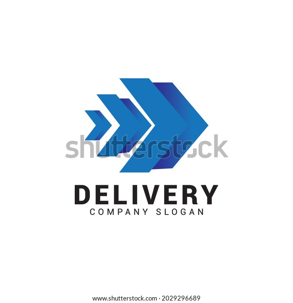 Logistics Company Logo Arrow Icon Shipping Stock Vector (Royalty Free ...