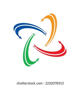 Logistics company logo icon design template