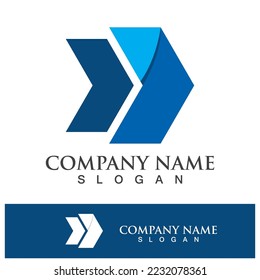 Logistics company logo icon design template