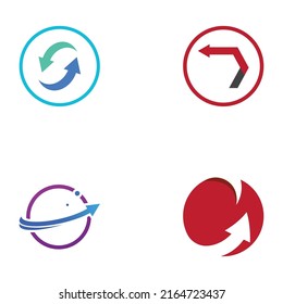 Logistics company vector logo, arrow icon logo, fast digital delivery logo.