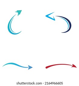 Logotipo vectorial de la compañía logística, logotipo de icono de flecha, logotipo de entrega digital rápida.