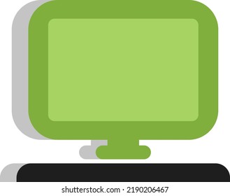 Logistics computer, illustration, vector on a white background.