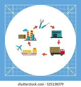 Logistics Cycle Icon