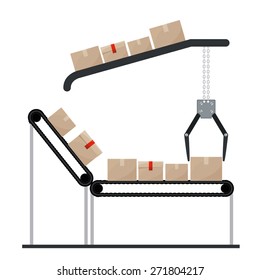 Logistics and delivery design over white background, vector illustration