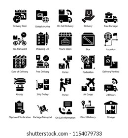 
Logistics Delivery Icon Pack
