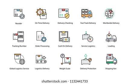 
Logistics Delivery Icons
