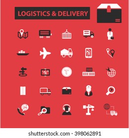 Logistik- und Zustellsymbole
