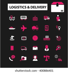 logistics & delivery icons
