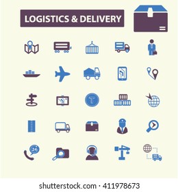 logistics & delivery icons
