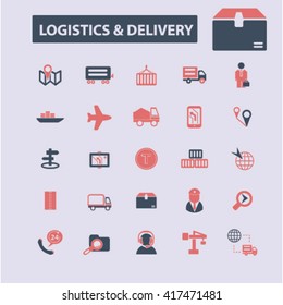 iconos de logística y entrega
