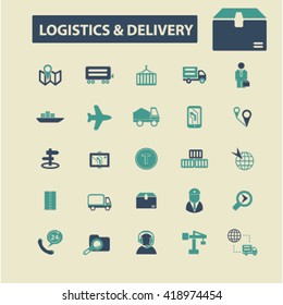 logistics & delivery icons
