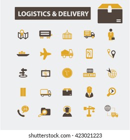 iconos de logística y entrega
